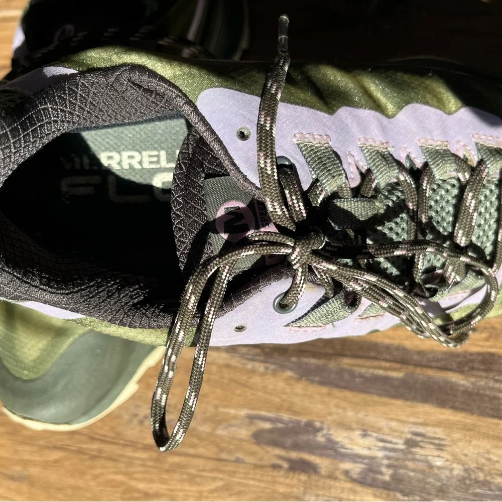 Merrell Women's 9 Moab Speed Waterproof Low Hiking Boots Lichen Purple Lace Up - Picture 7 of 11